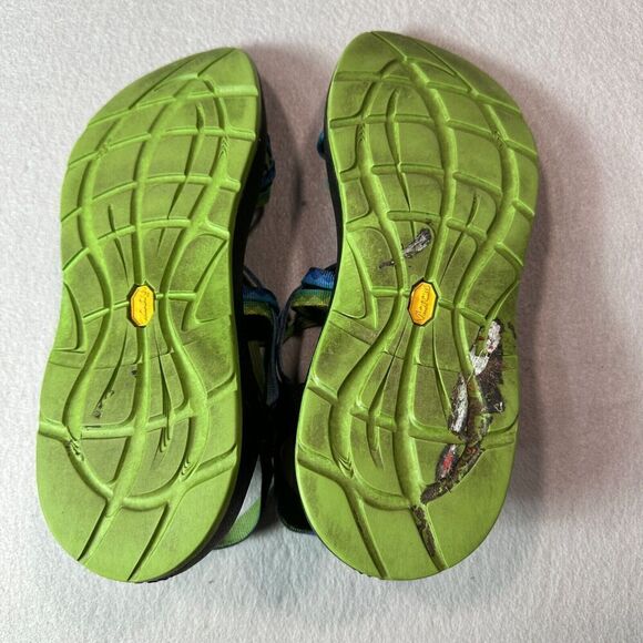 Chaco ZX 2 Classic Sandals Womens 11 Toe Loop Blue Green Hiking Outdoor - Picture 6 of 6